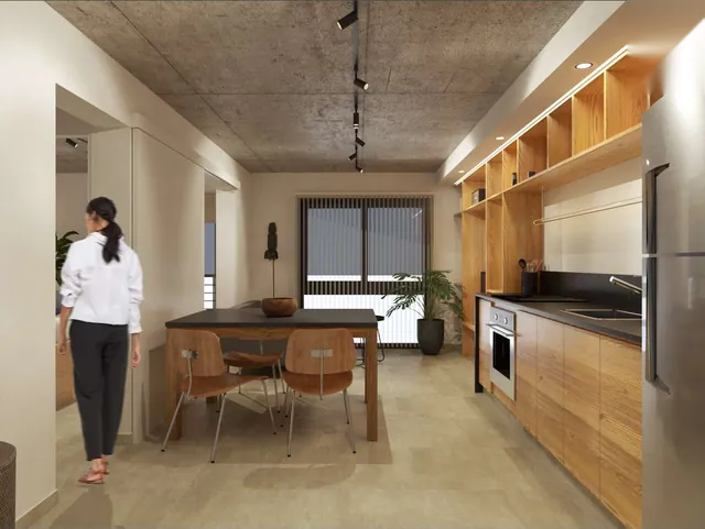 Cocina comedor del departamento C